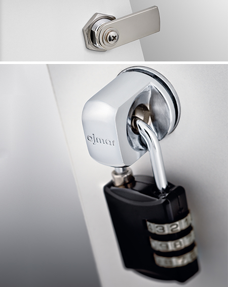 Cerradura Portacandados HASP para montaje en lockers de metal o madera