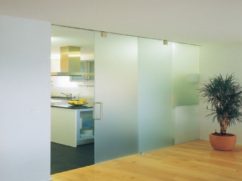 Sistema corredizo JUNIOR 80/GP para puerta de cristal