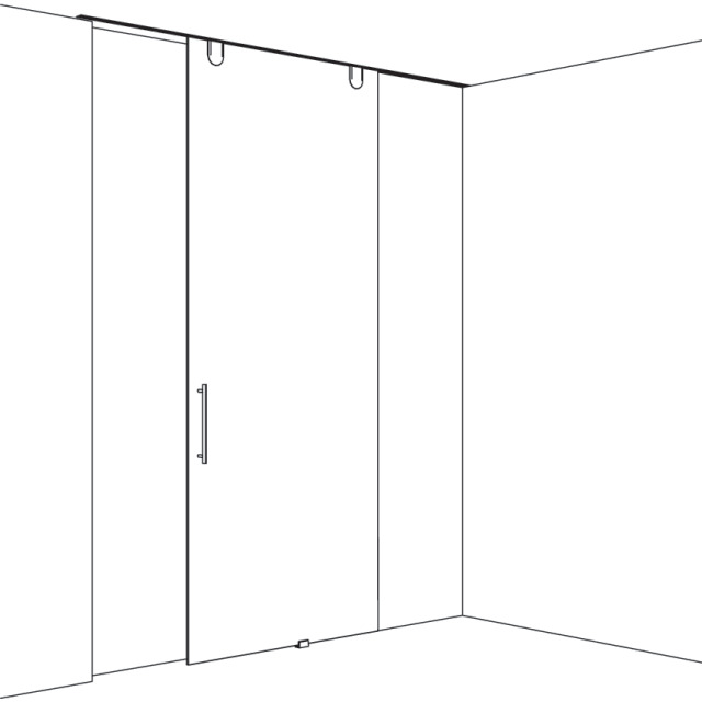 Sistema corredizo JUNIOR 80/GP para puerta de cristal