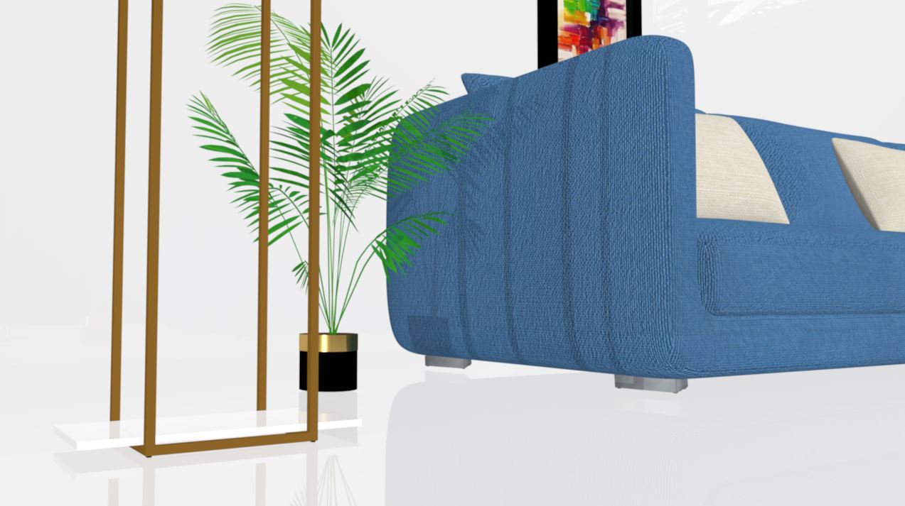 Pata HERMES, altura 45 mm, acabado satinado