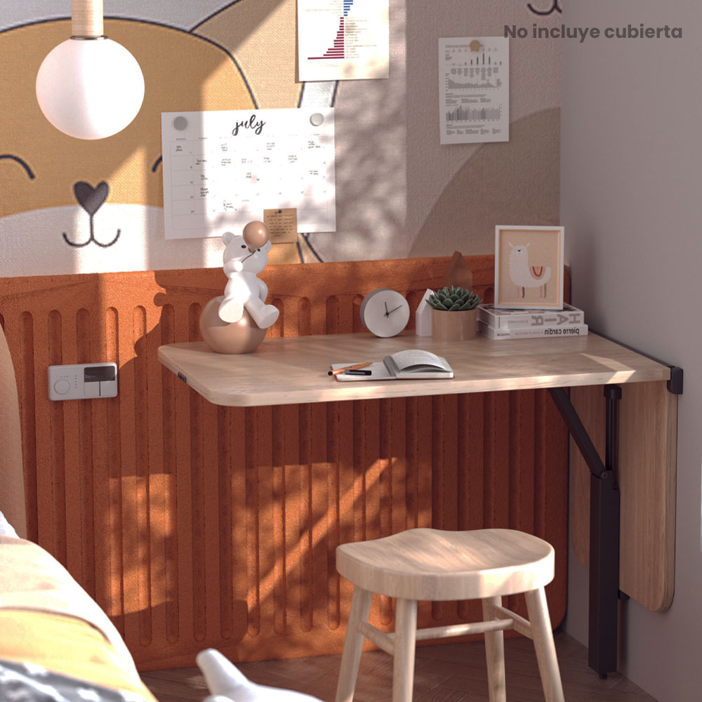 Herraje para mesa plegable TopSwing para anchos de 600 a 800 mm, color negro