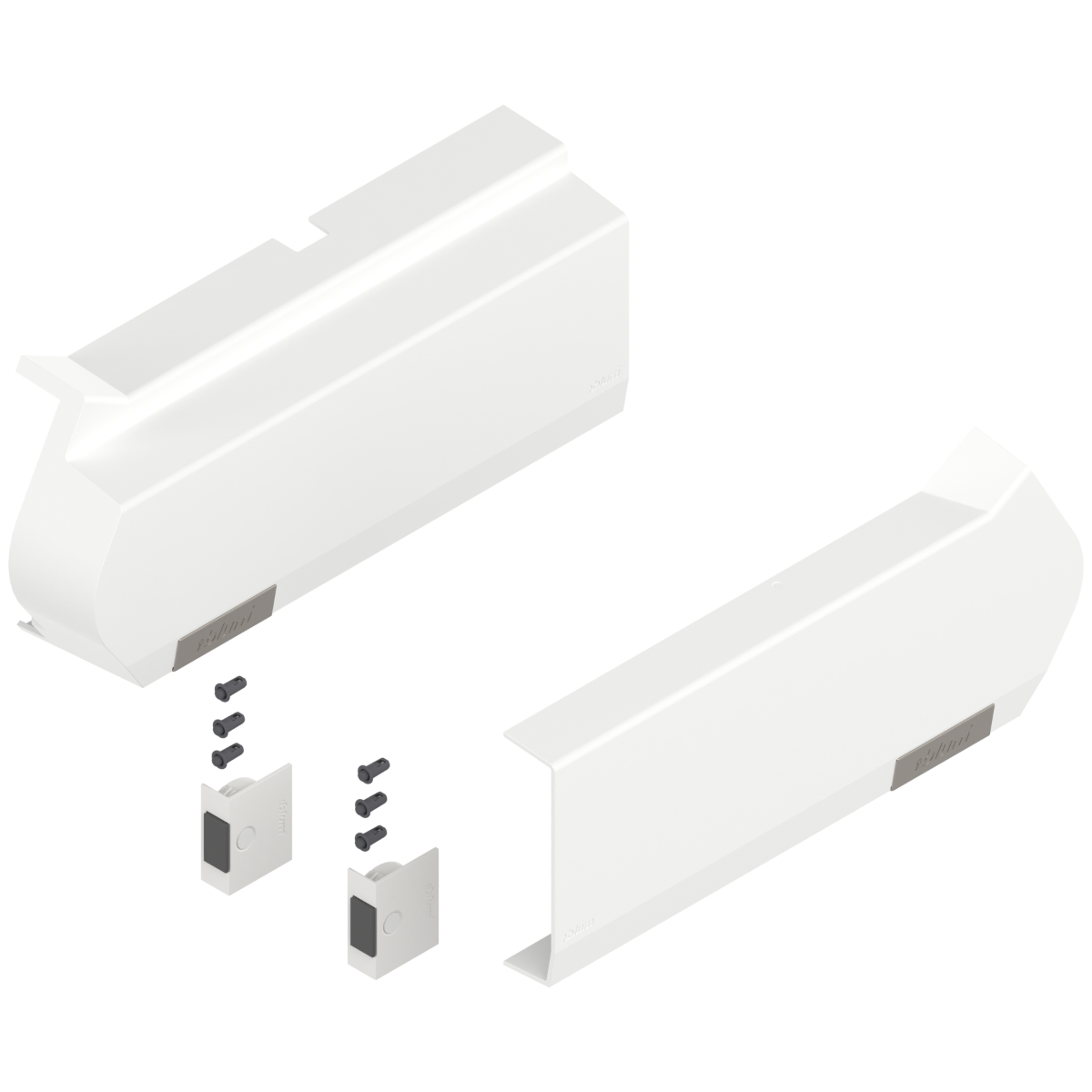 Tapas para AVENTOS HF SERVO-DRIVE, color blanco, incluye 2 activadores y 6 distanciadores.
