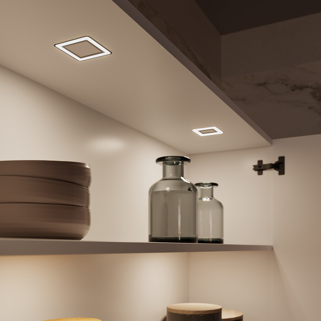 Lámpara HIPSO BH D-motion para embutir, 3.8w/24Vcd, Luz Cálida/Natural | M24