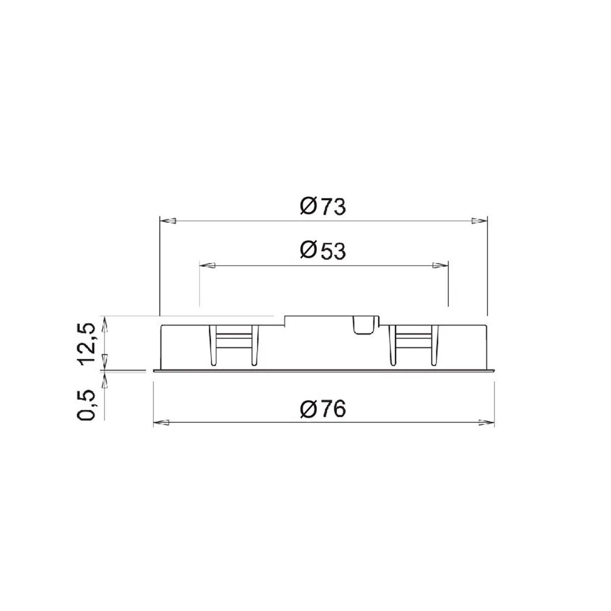 Lámpara HIPSO BH D-motion para embutir, 3.8w/24Vcd, Luz Cálida/Natural | M24
