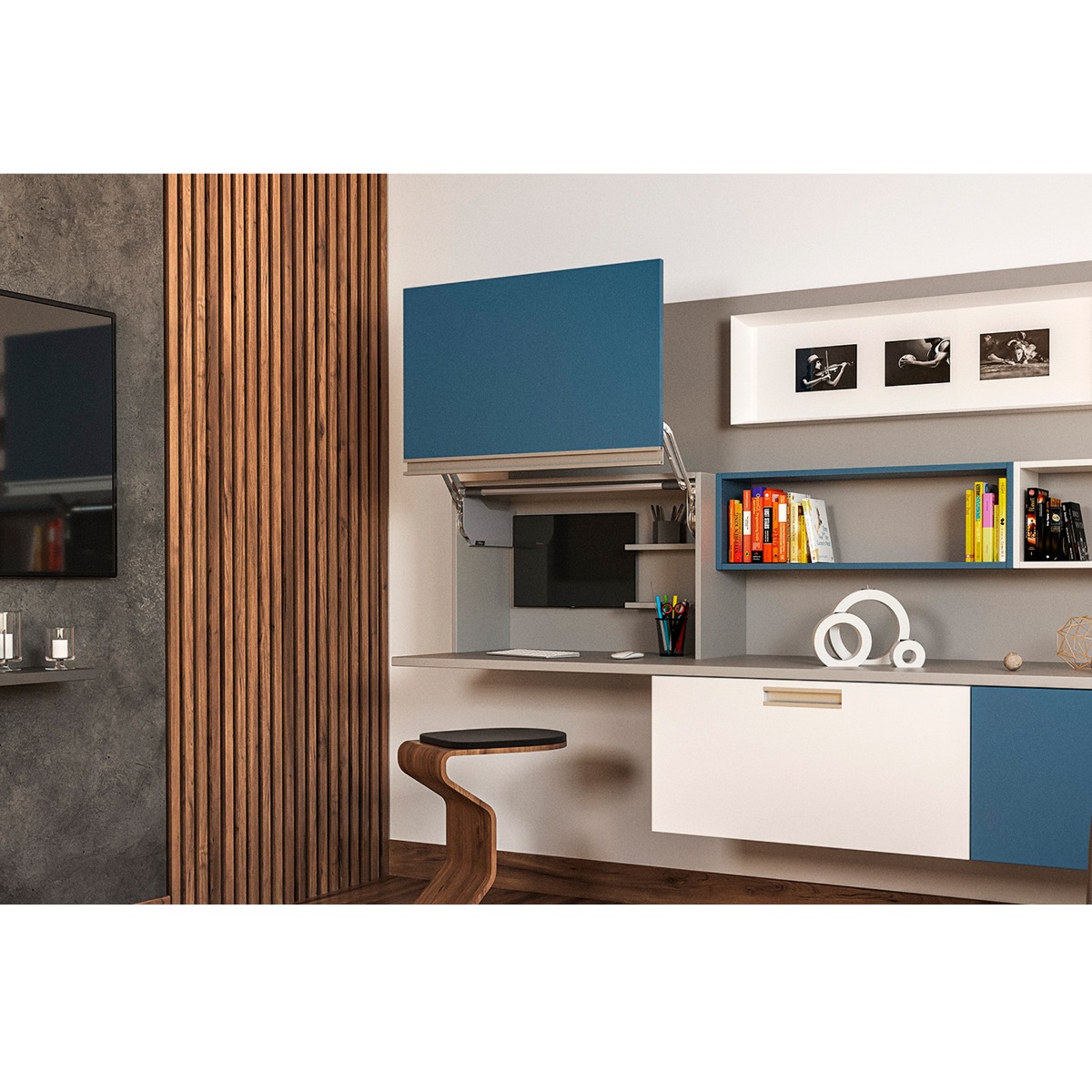 AVENTOS HL |  Sistema abatible para apertura de puerta con cierre suave