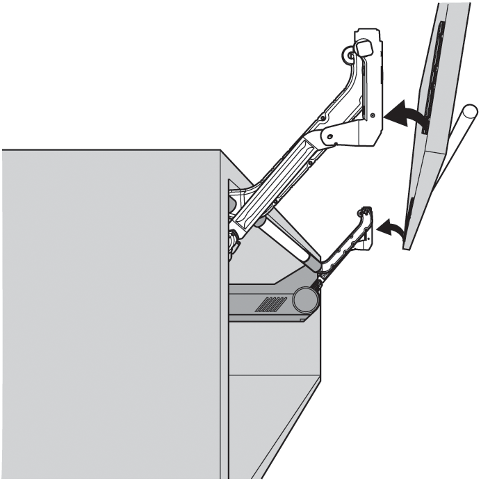 AVENTOS HL |  Sistema abatible para apertura de puerta con cierre suave