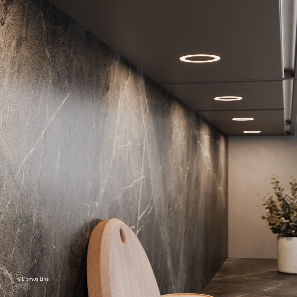 Lámpara HOLL BH D-motion para embutir, 4.5w/24Vcd, Luz Cálida/Natural | M24