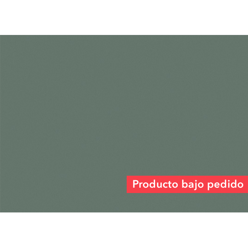 Tablero de MDF con laminado FENIX, Verde Comodoro y trascara HPL Green Slate, formato 1.22 x 2.44 m