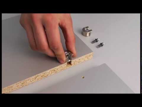 Perno QUICKFIT con taquete de expansión 5mm para muebles.