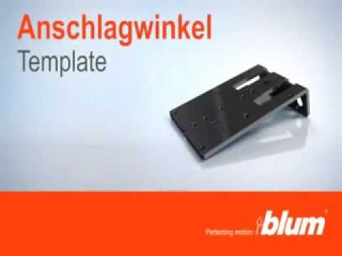 Plantilla de marcaje para placas de montaje de bisagras BLUM