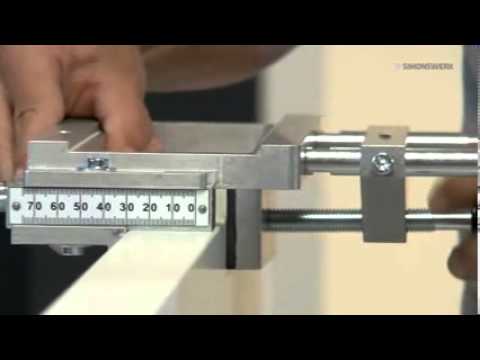 Plantilla doble SIMONSWERK de fresado para bisagra TECTUS 240