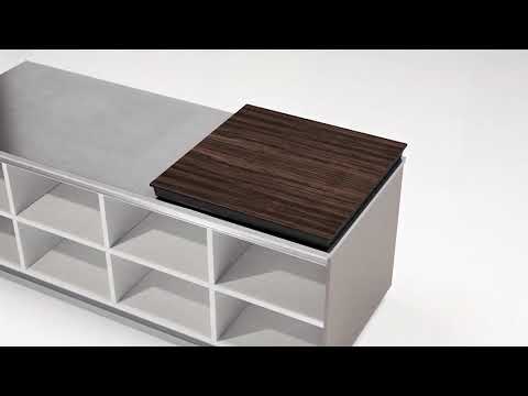 Sistema de correderas diagonales CORNER 900, capacidad de carga de 60 kg