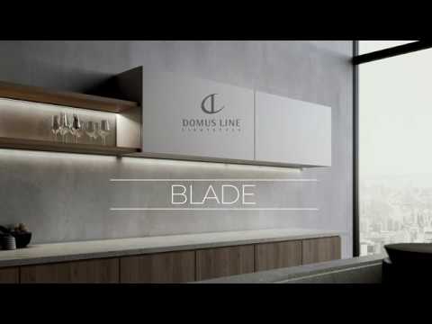 Lámpara BLADE UHE con sensor IFR para entrepaños de 530 mm, Lúz cálida, 4.5W / 24V, acabado negro | M24