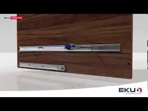 Sistema corredizo coplanar FRONTINO 40 para 2 puertas de madera