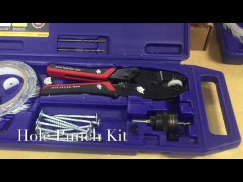 Kit HOLE-PUNCH para fabricación de tapitas, para cubrir tornillería o barrenos