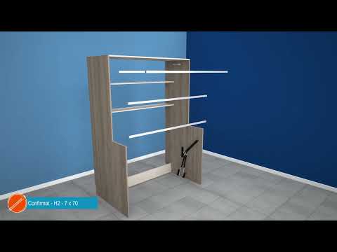 Herraje VANCOUVER para cama-escritorio abatible, para colchón matrimonial