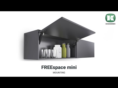 Brazos FREEspace cierre suave para apertura de puertas de alacena