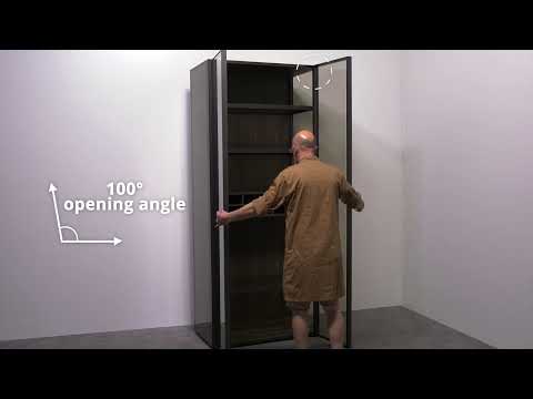 Perfil de aluminio FACTOR para puerta ancha de cristal