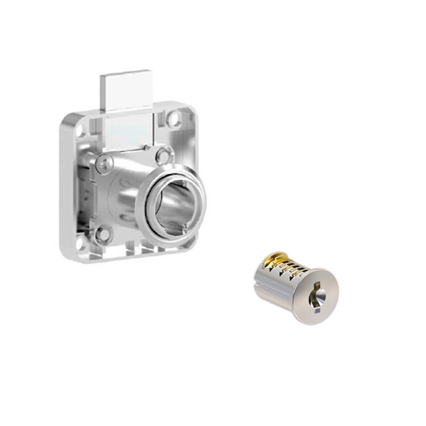 Cerradura con resorte para cajón de madera