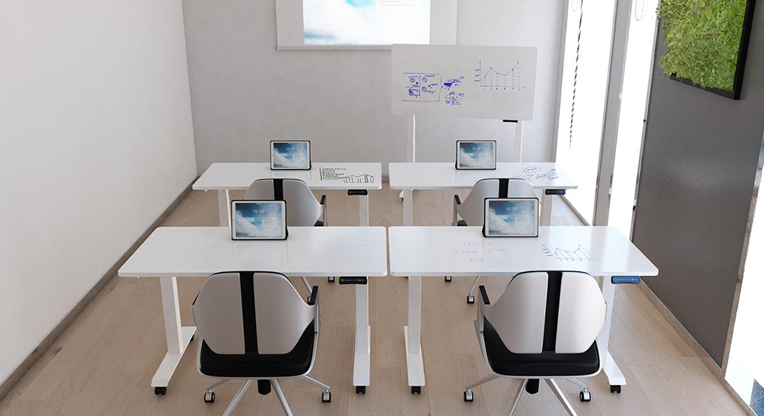 Escritorio elevable de altura ajustable para oficina