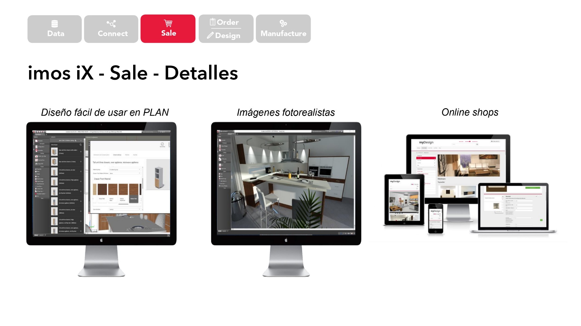Software imos para venta, diseño y fabricación de muebles