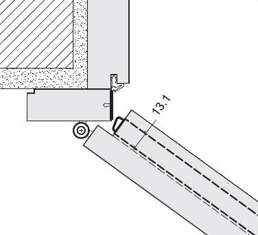 Burlete guillotina LF para puerta