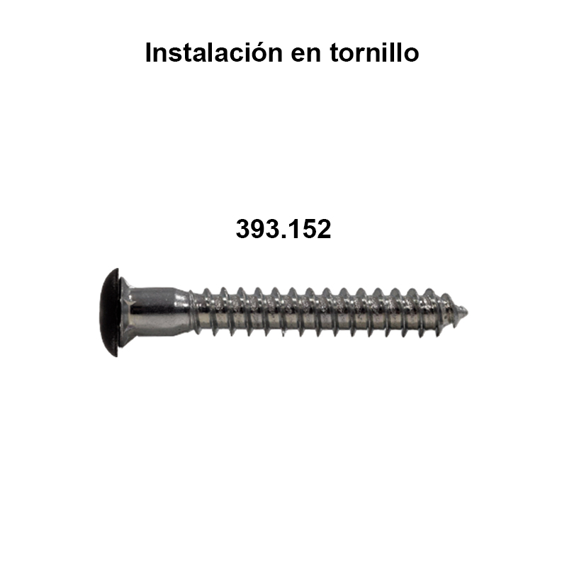 Tapa plástica para tornillo CONFIRMAT de 12 mm de diámetro para madera, color blanco