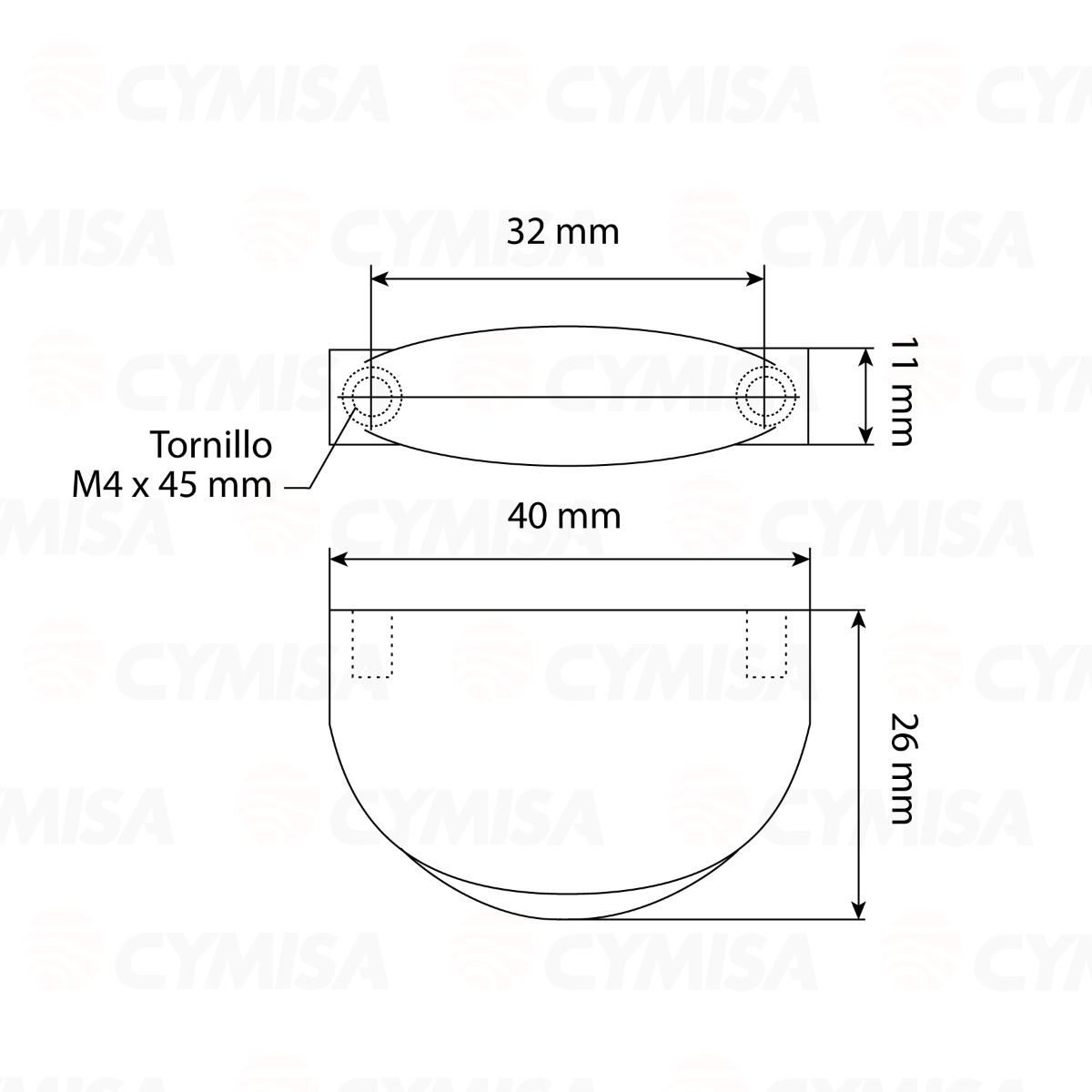 Jaladera recta CLAUDE