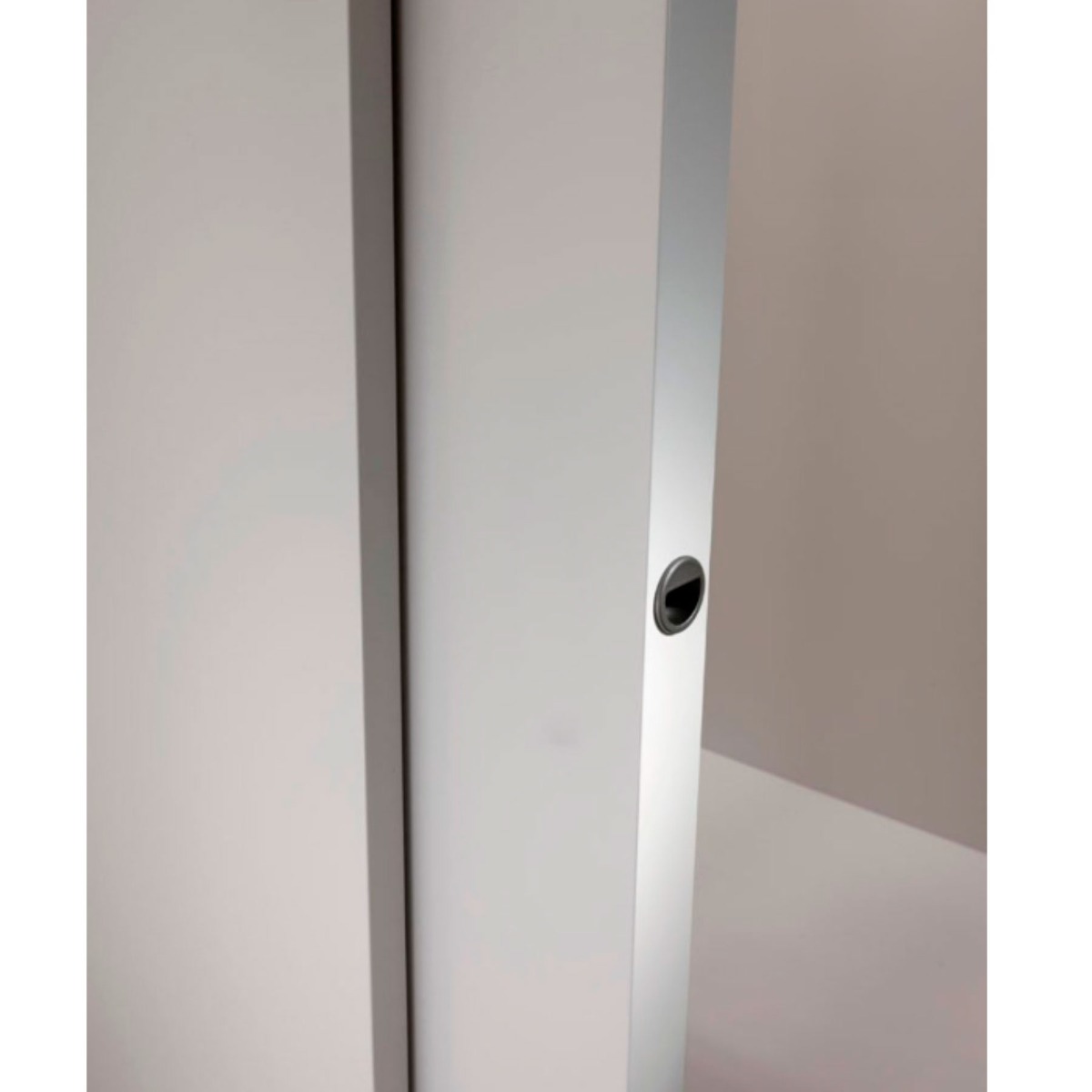 Jaladera HOLLOW ROUND para puerta corrediza, diámetro 34 mm, acabado negro