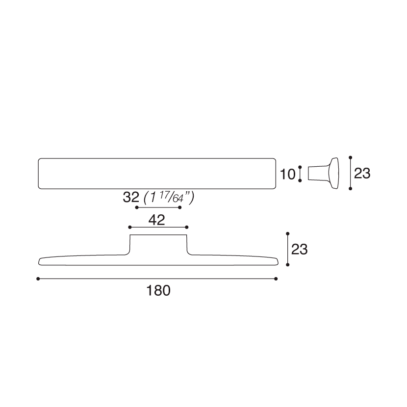 Jaladera recta SAHARA