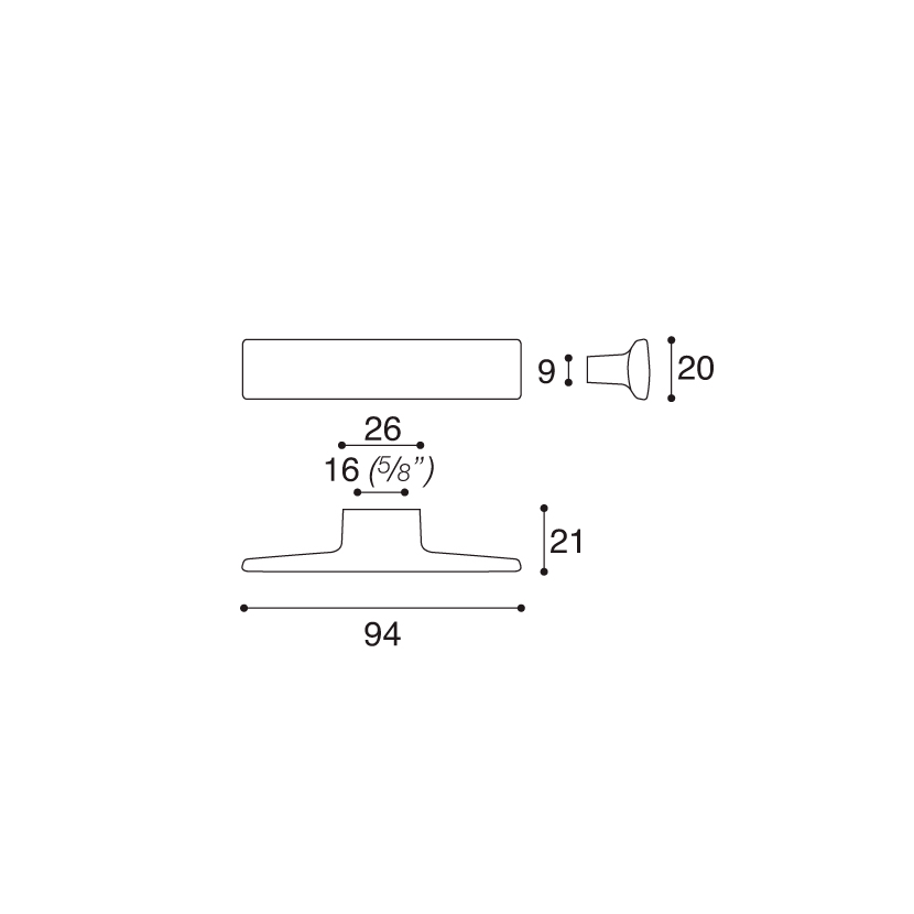 Jaladera recta SAHARA