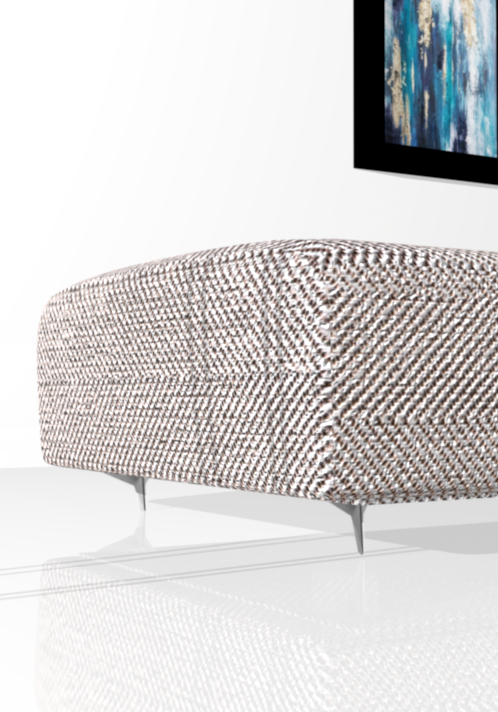 Pata JIM, altura 130 mm, acabado cromo