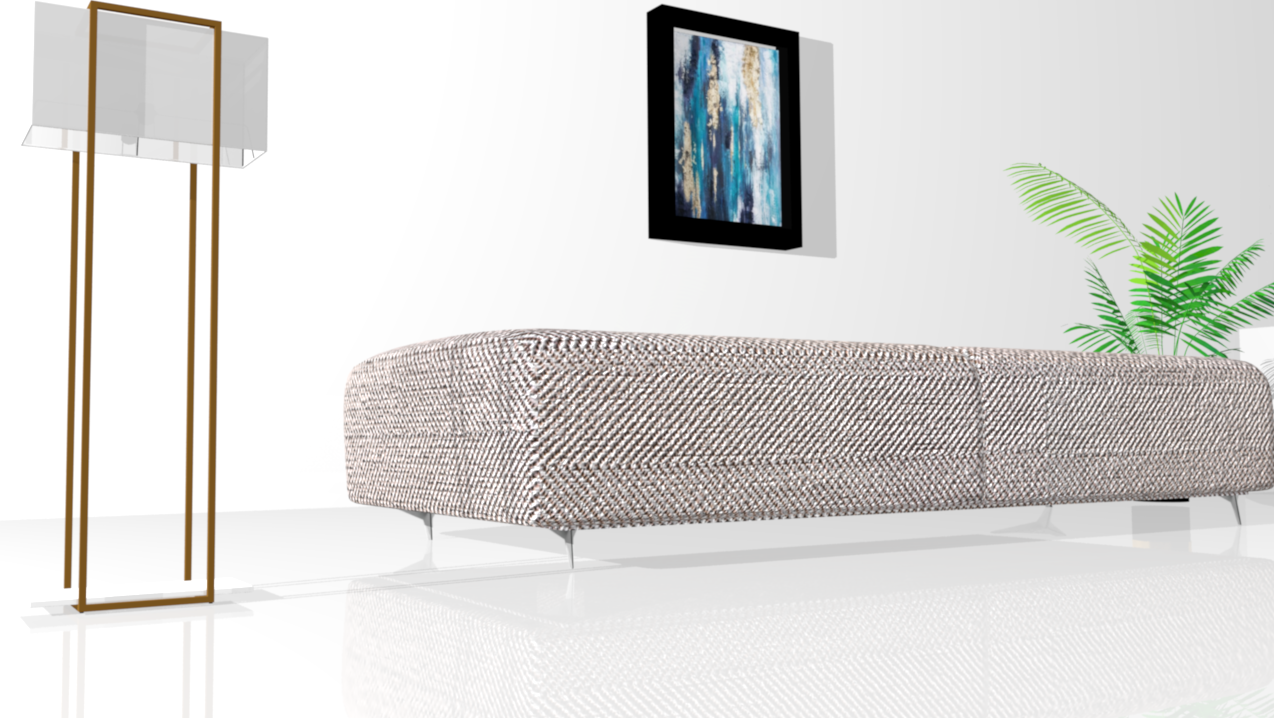 Pata JIM, altura 130 mm, acabado cromo