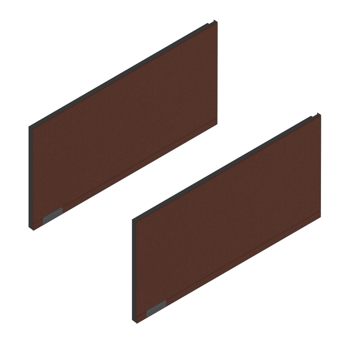 Juego de costados LEGRABOX, altura F, longitud 500 mm, noble rust