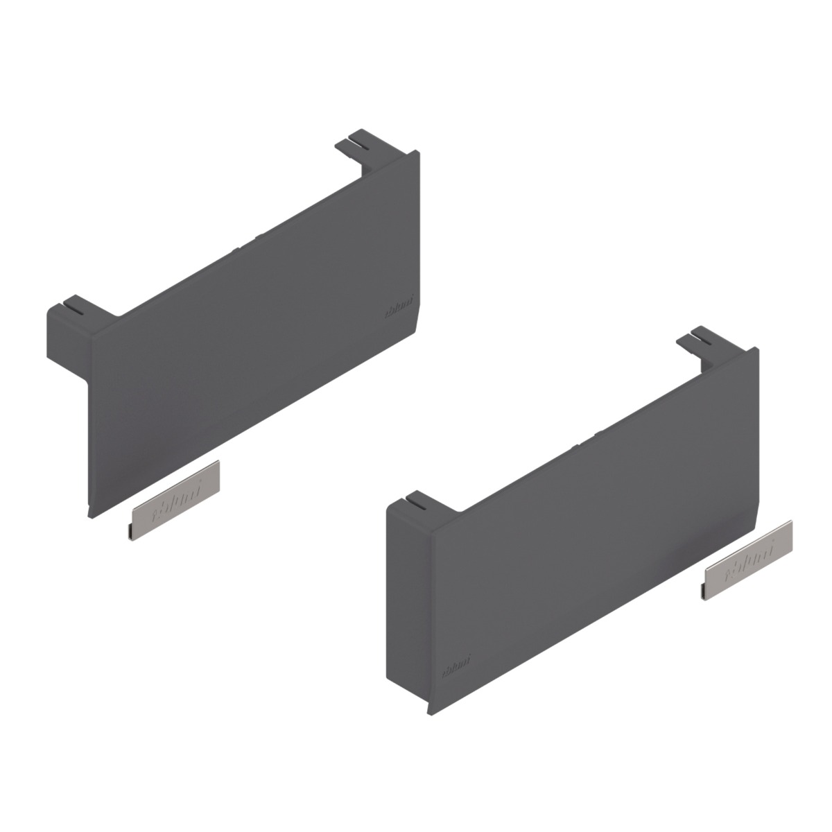 Juego de tapas para AVENTOS HK top, color gris obscuro