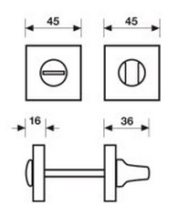 Set de chapetones Valli&Valli para baño Serie SEI MB, diseñado por Mario Bellinim, acabado cromo brillante