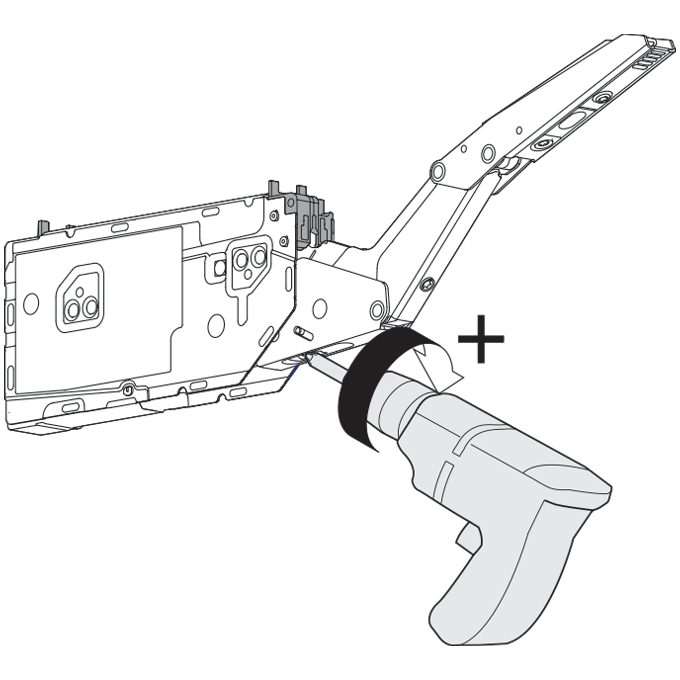 Mecanismo de elevación AVENTOS HK top BLUMOTION