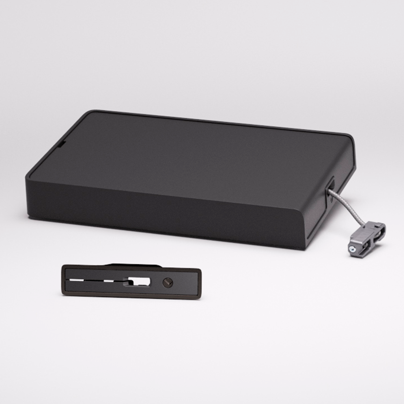 Sistema de apertura KIARO EASY para mueble de madera, color antracita