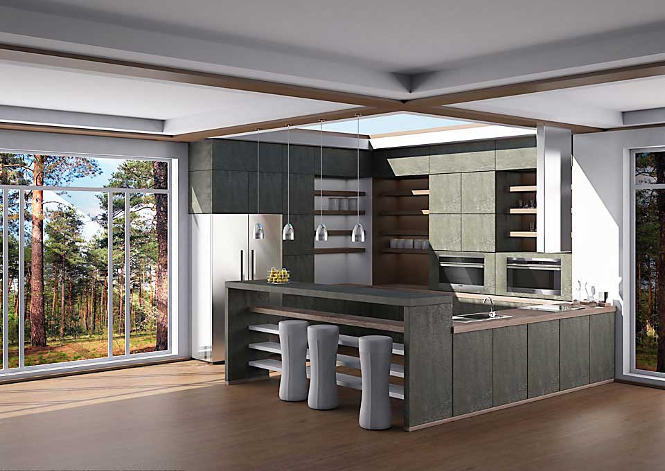 Laja de piedra, modelo OCEAN GREEN, Stone Veneer, medida 1210 x 610 mm 