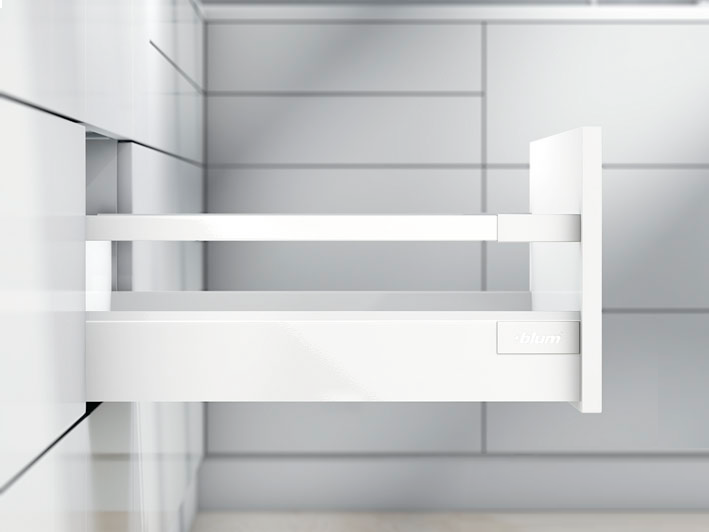 Cajón TANDEMBOX antaro con galería, altura C, color blanco