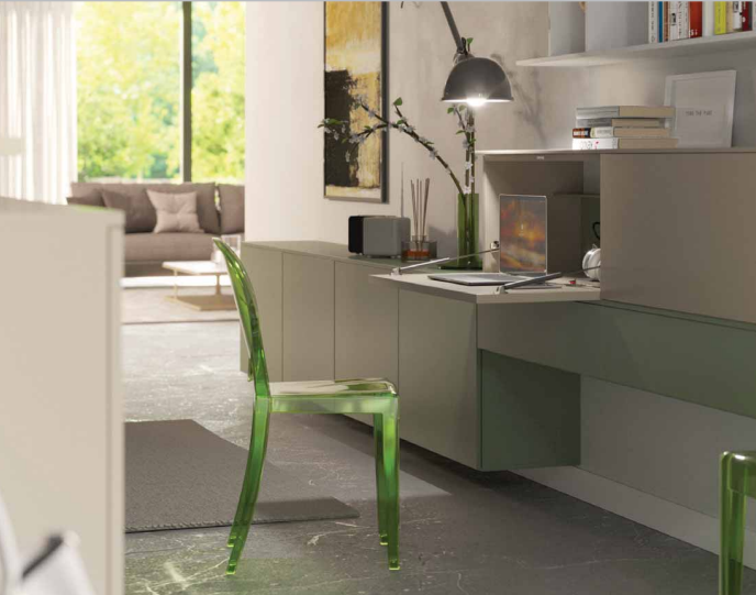 Sistema de apertura KRABY DESK tipo secreter para escritorio