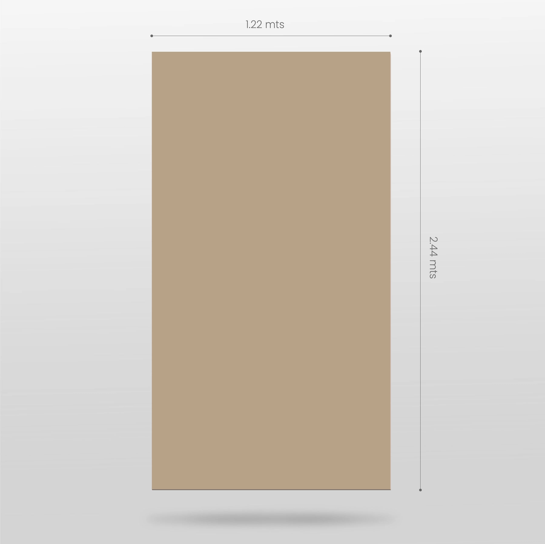 Laminado FENIX Beige Luxor, 1.22 x 2.44 m, espesor 0.7 mm