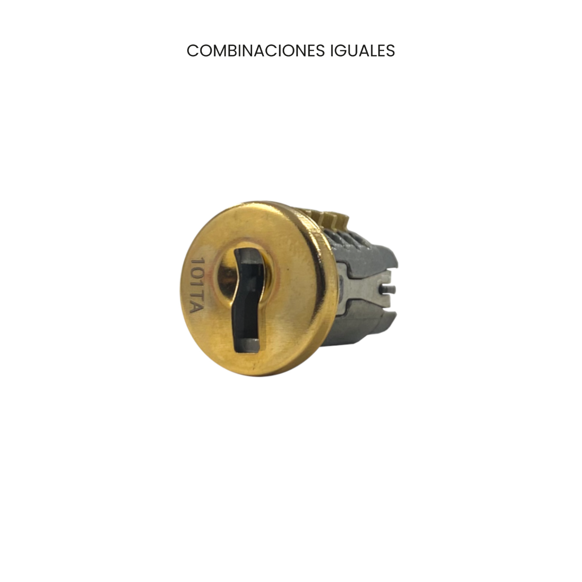 Cerradura LP-525, acabado latón. combinaciones iguales