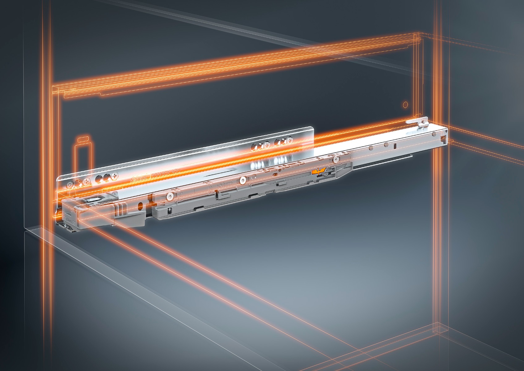 Corredera LEGRABOX BLUMOTION S de 500 mm