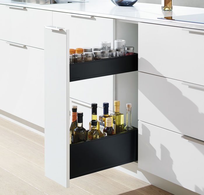 Botellero SPACE TWIN LEGRABOX, color negro terra mate