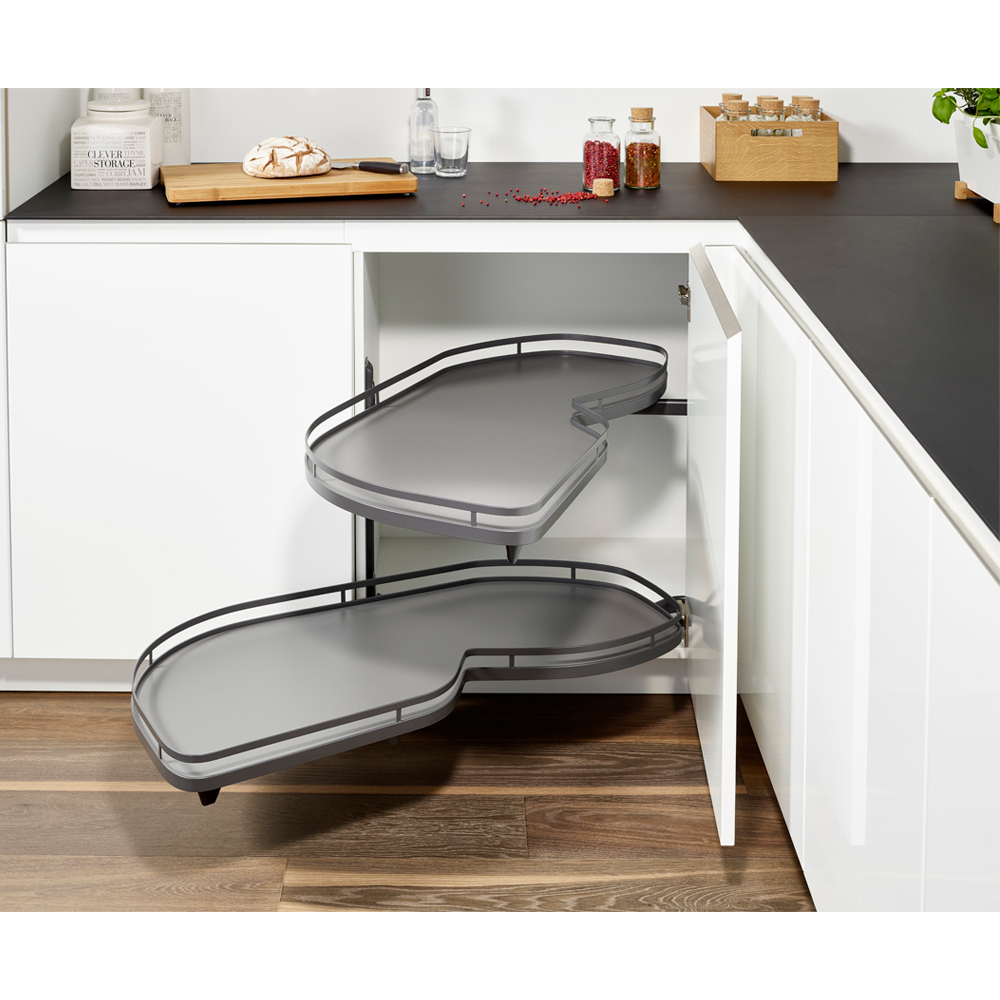 Extraíble de cocina para mueble en esquina LEMANS II STYLE, acabado antracita