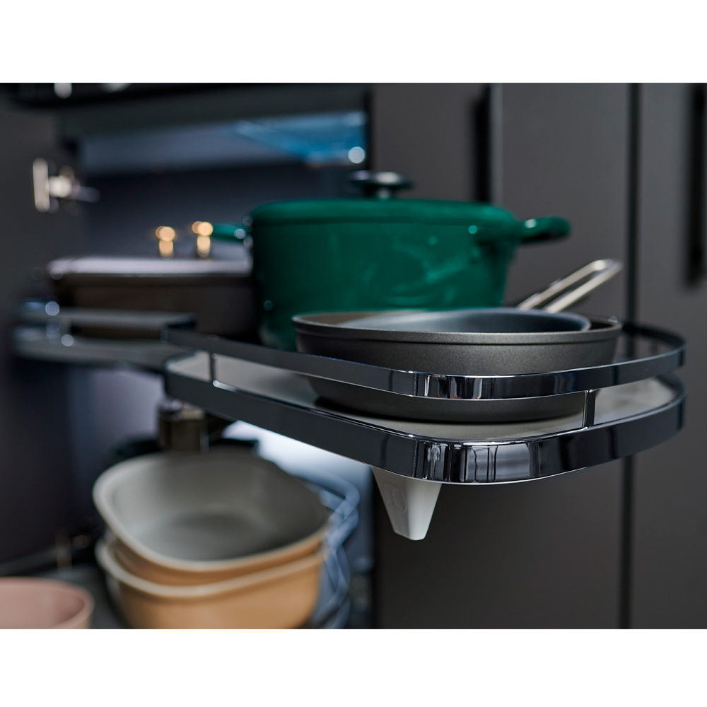 Extraíble de cocina para mueble en esquina LEMANS II STYLE, acabado cromo