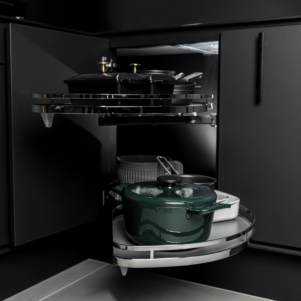 Extraíble de cocina para mueble en esquina LEMANS II STYLE, acabado cromo