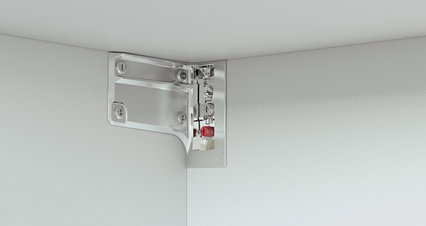 Colgador oculto LIBRA H7 para gabinetes bajos