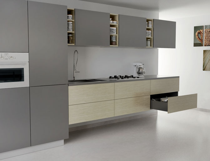 Colgador oculto LIBRA H7 para gabinetes bajos